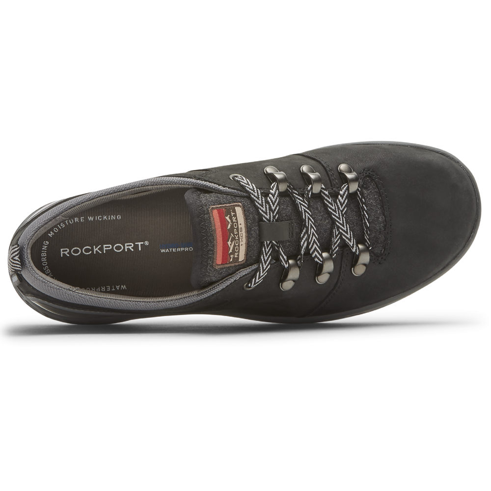 Rockport Womens FreshExplore Tie - Sneakers Black - UHZ524876